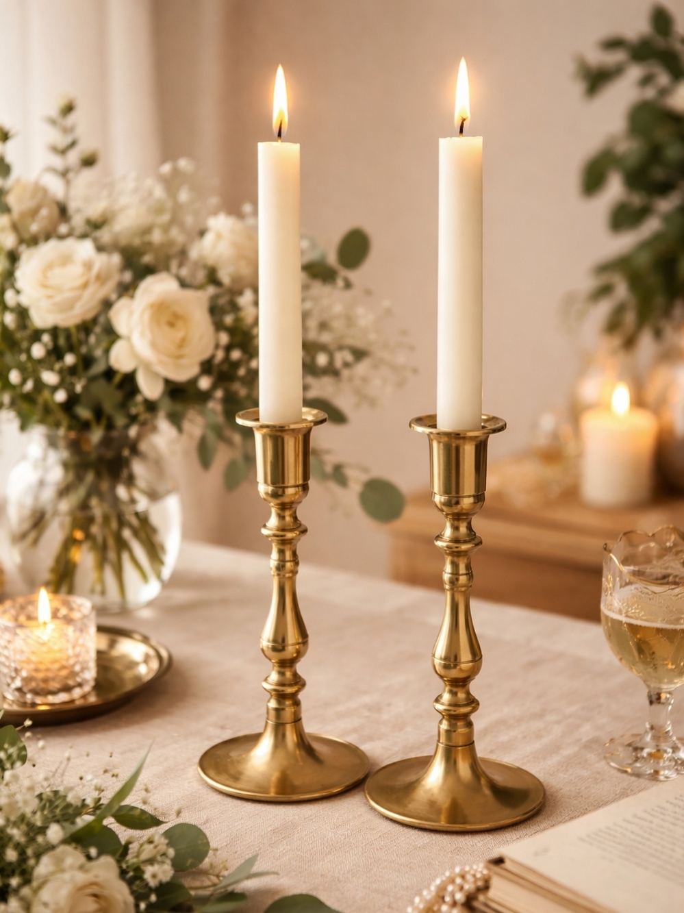Classic Gold Candle Holders